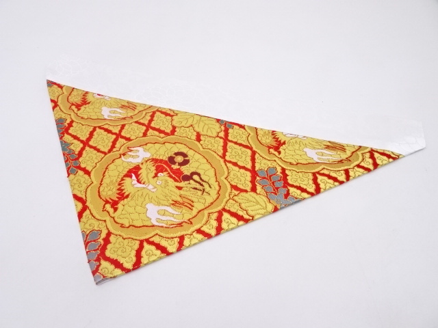 K100　未使用品　本金金襴打敷